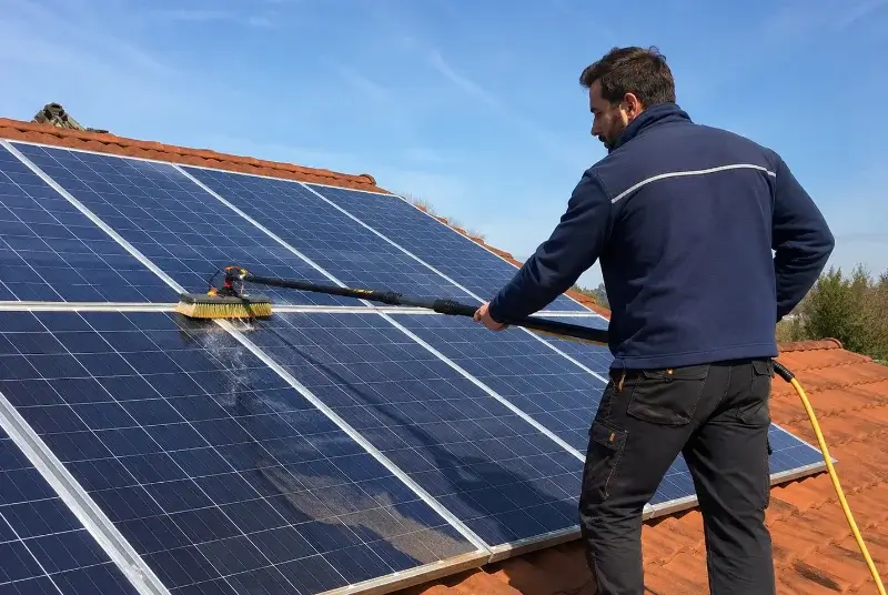 Nettoyage et entretien de panneaux solaires à Lentilly
